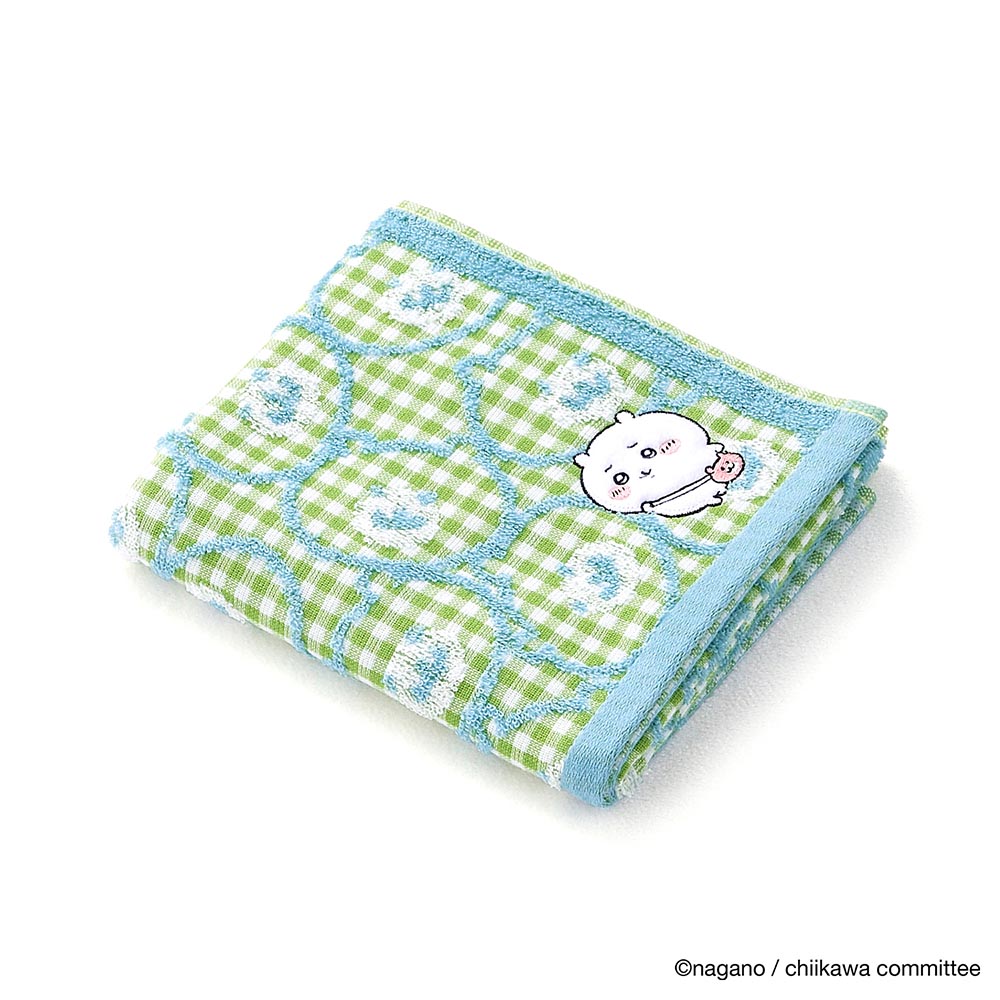 ちいかわ フェイスタオル(ポシェット グリーン)