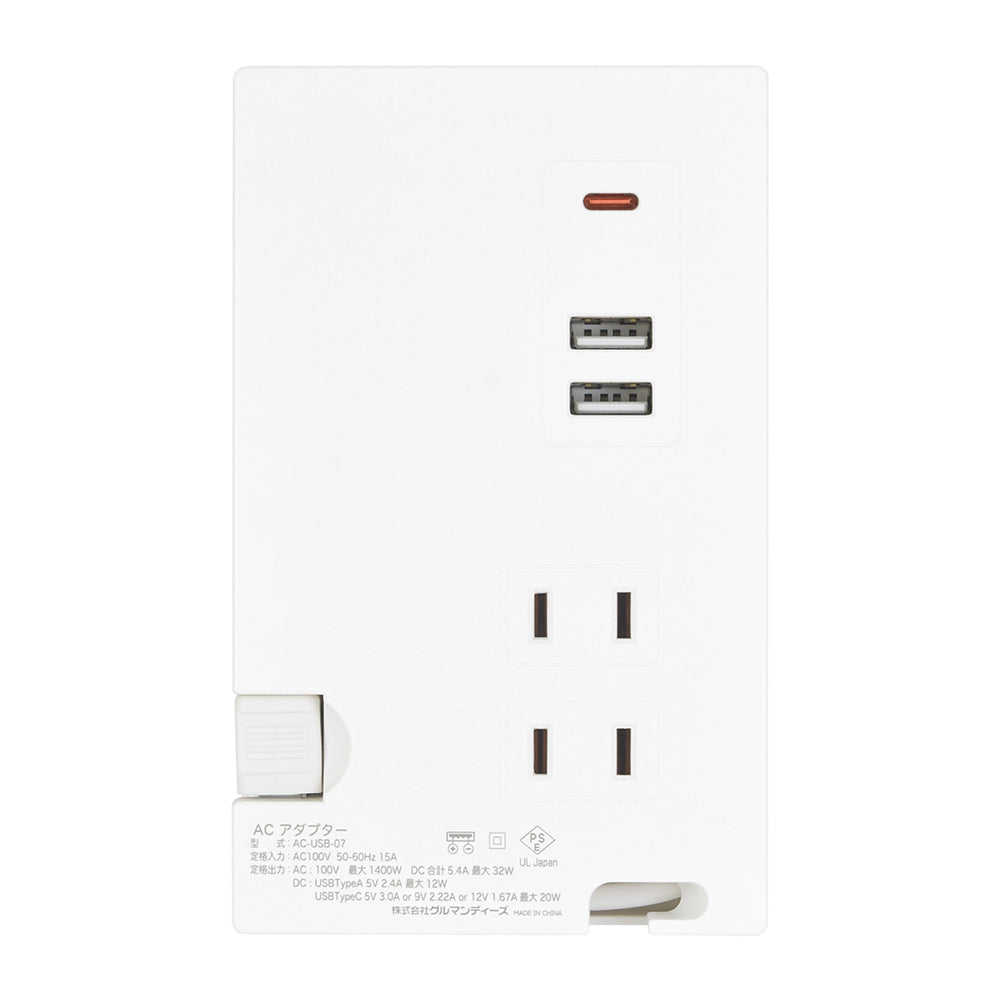Chiikawa Type-C/USB Port Photo Frame AC Tap (Tile)