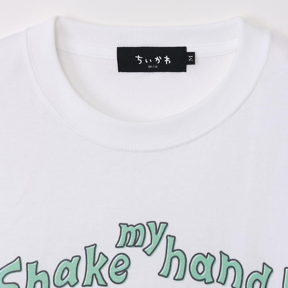 ちいかわ水族館 Tシャツ カワウソと握手 ホワイト(イカミラー付)