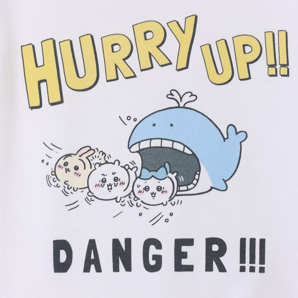 吉伊卡哇水族館 T恤 Hurry Up 白色(附魷魚鏡面)