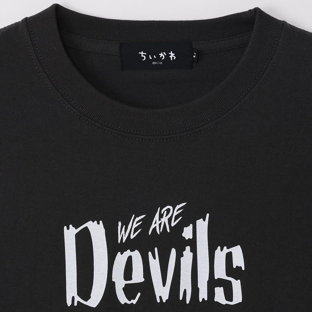ちいかわ てんし♡あくま Tシャツ(WE ARE DEVILS スミ)