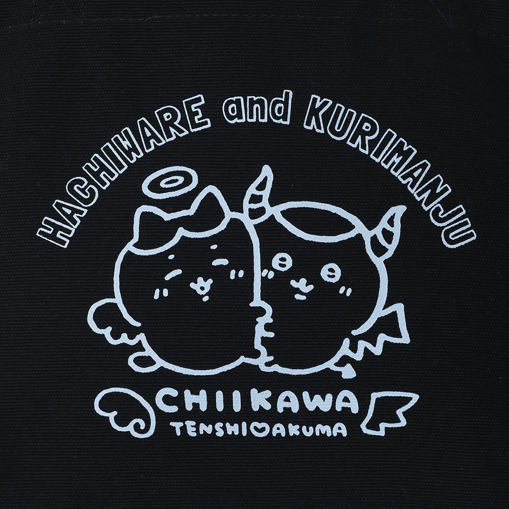 吉伊卡哇 天使?恶魔 午餐手提袋(哈奇喵&栗子馒头 黑色)