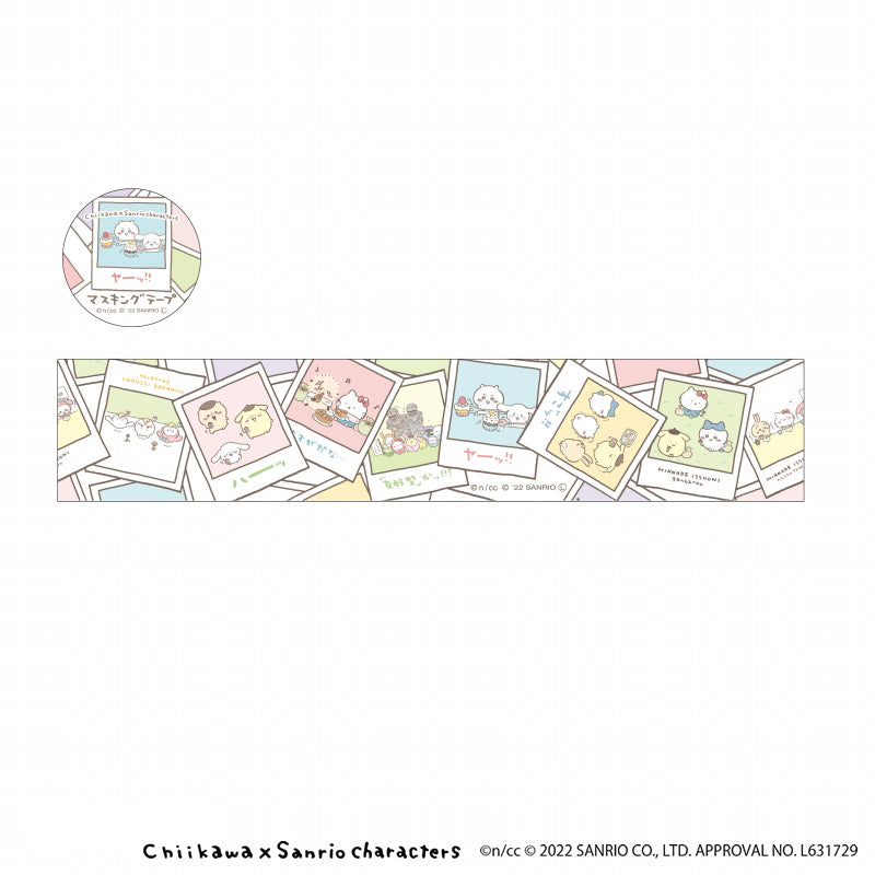 Chiikawa × Sanrio Characters Masking Tape L (Memories)