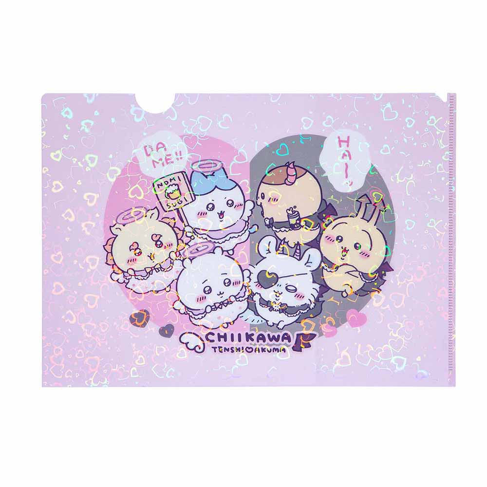 ちいかわ てんし♡あくま ホログラムA4クリアファイル(ハート)