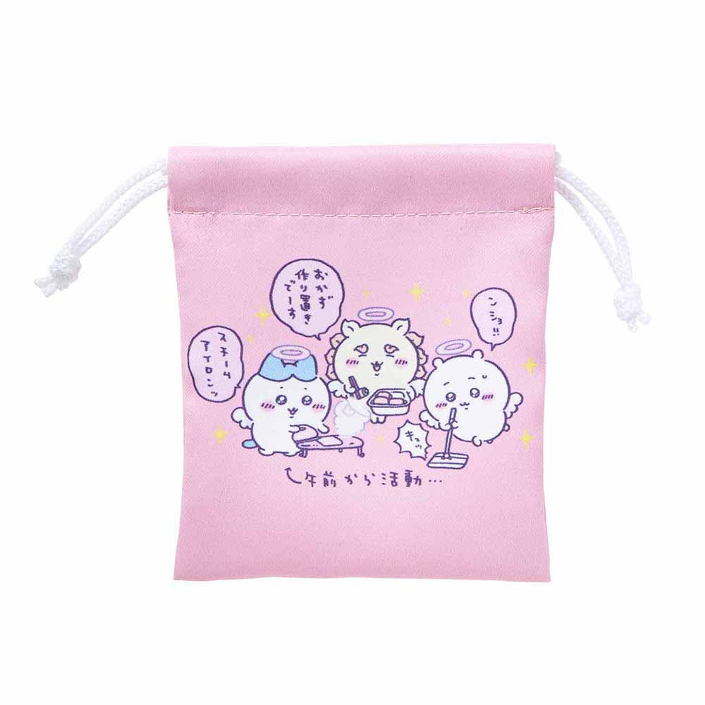 Chiikawa Angel & Demon Mini Drawstring Bag Set (Angel)