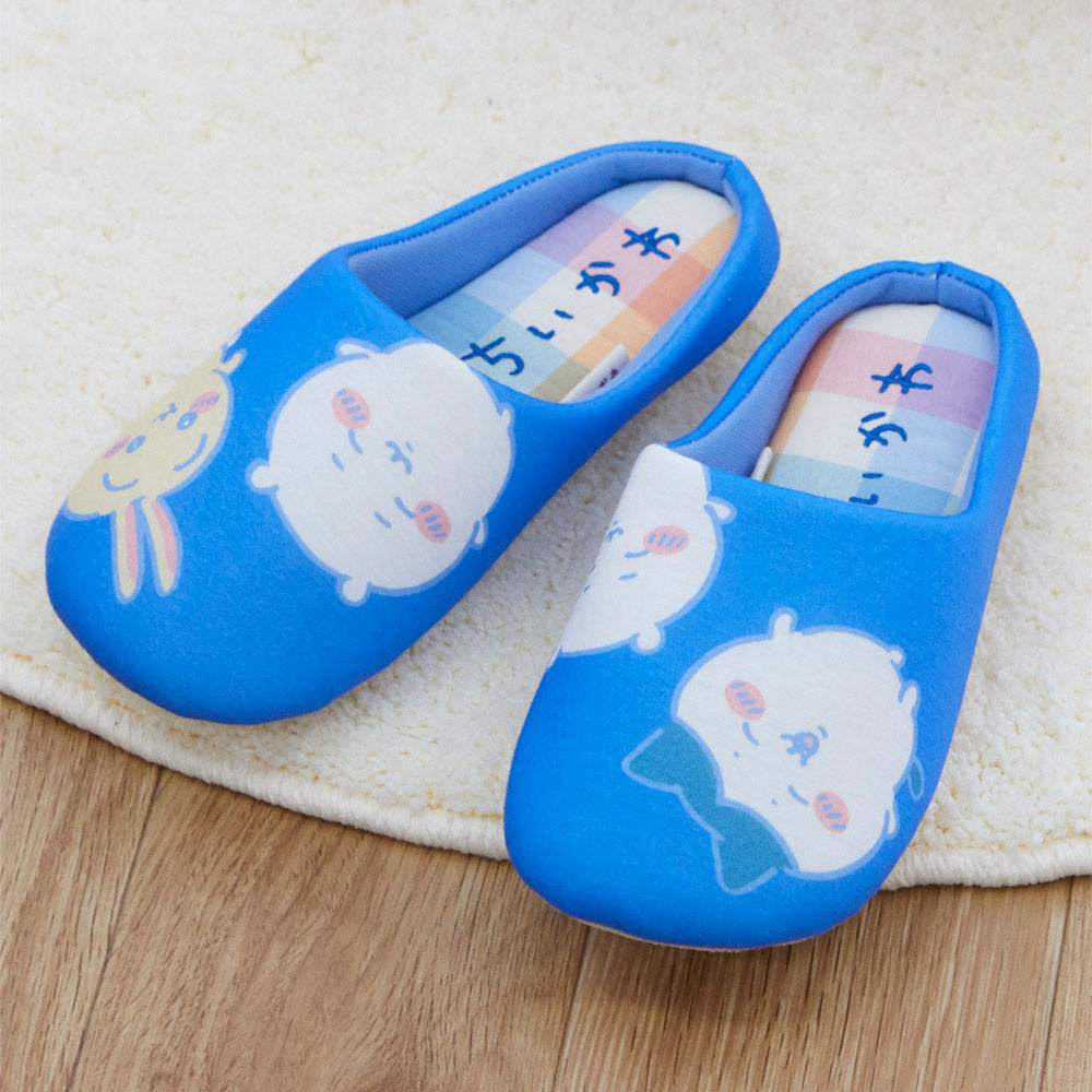 Chiikawa Checkered Room Shoes BL