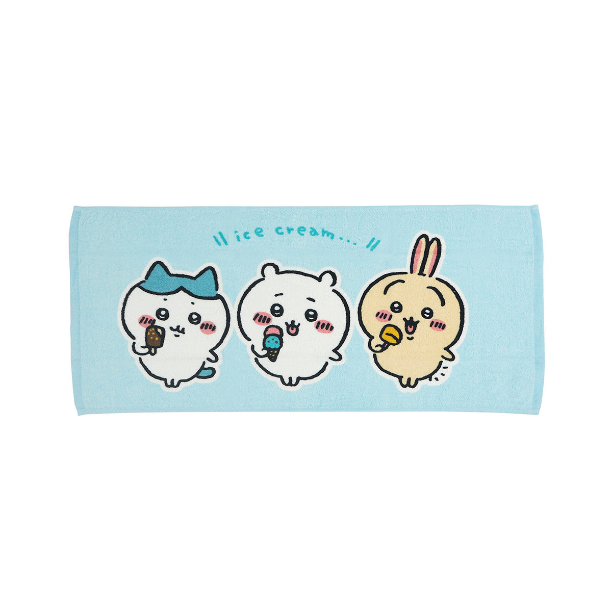 Chiikawa Face Towel 2P BL (Ice)