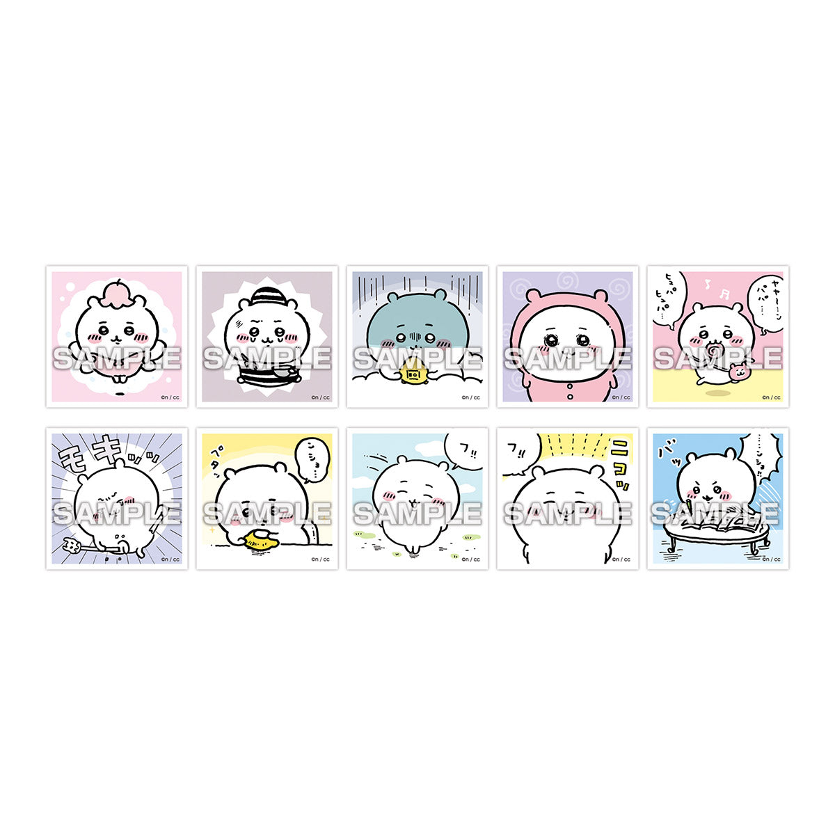 Chiikawa Collectible Sticker Gum (50 types in total) 1 Box, 20 Packs