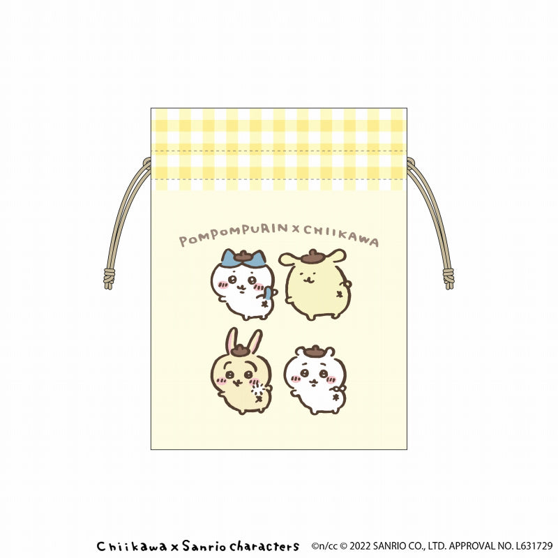 치이카와×산리오 캐릭터즈 콩 주머니 (POMPOMPURIN×CHIIKAWA)