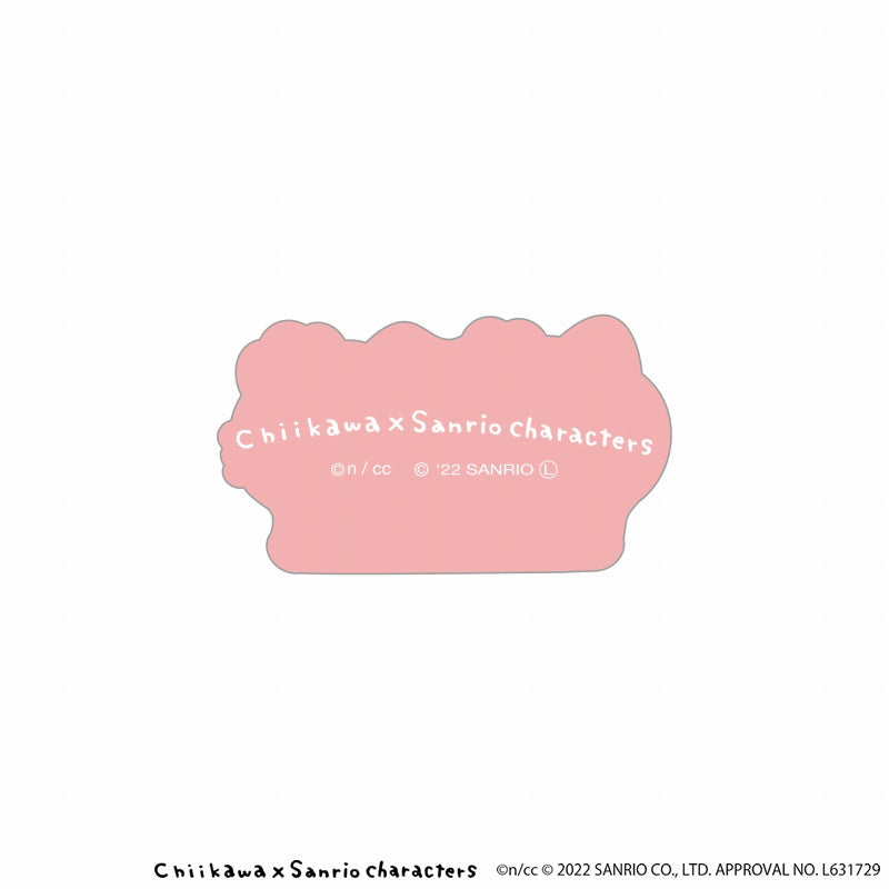 Chiikawa × Sanrio Characters Acrylic Clip (Hello Kitty Hachiware)