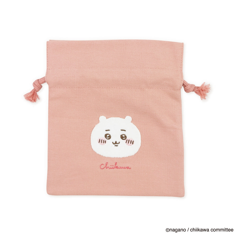 Chiikawa Fluffy Patch Drawstring Bag (Chiikawa)