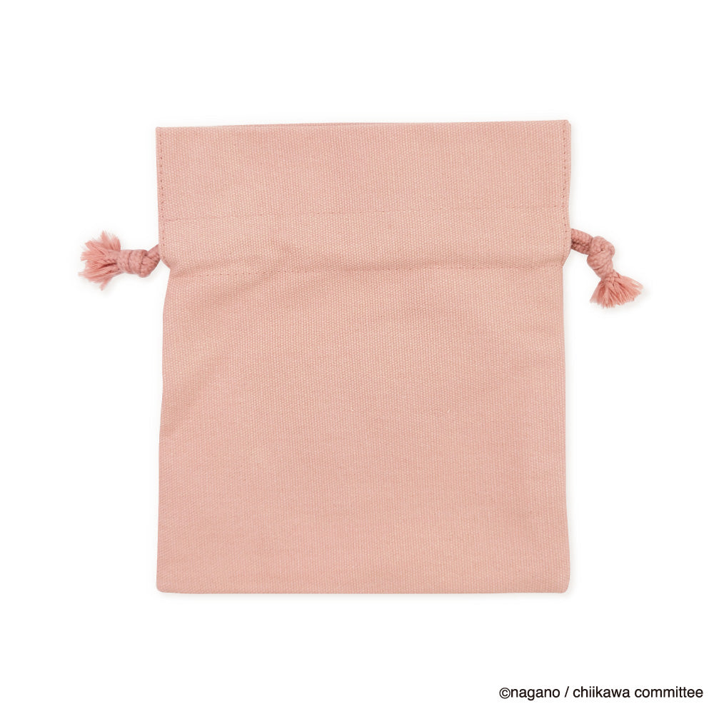 Chiikawa Fluffy Patch Drawstring Bag (Chiikawa)