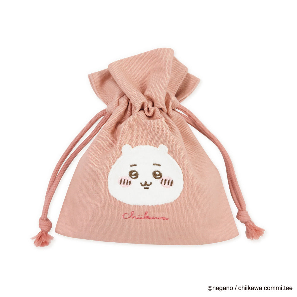Chiikawa Fluffy Patch Drawstring Bag (Chiikawa)