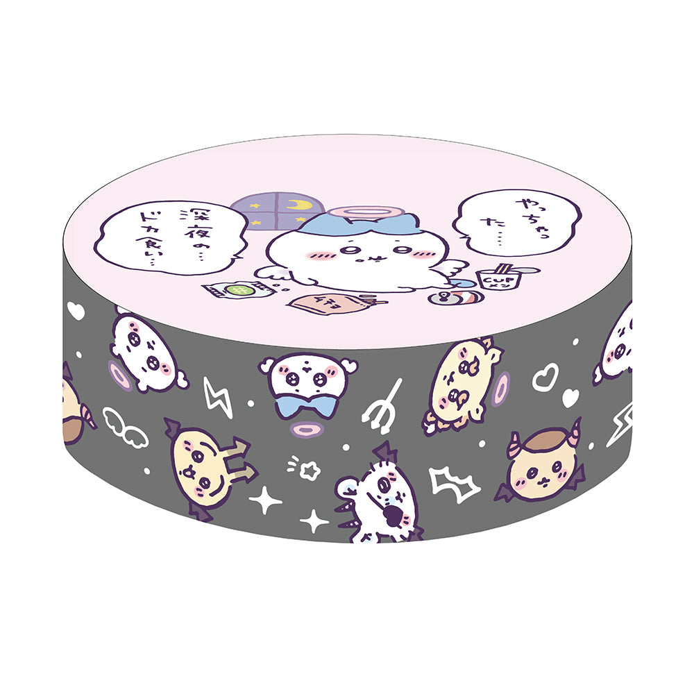 ちいかわ てんし♡あくま パフクッション(ハチワレ)