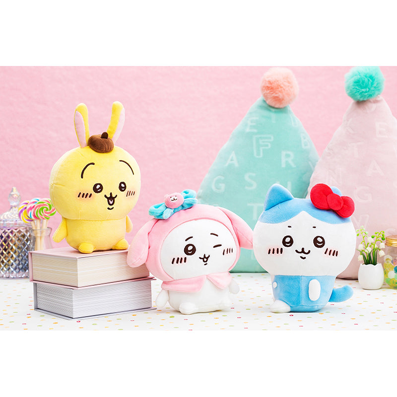 ちいかわ×サンリオキャラクターズ ぬいぐるみS(うさぎ・ポムポムプリン)