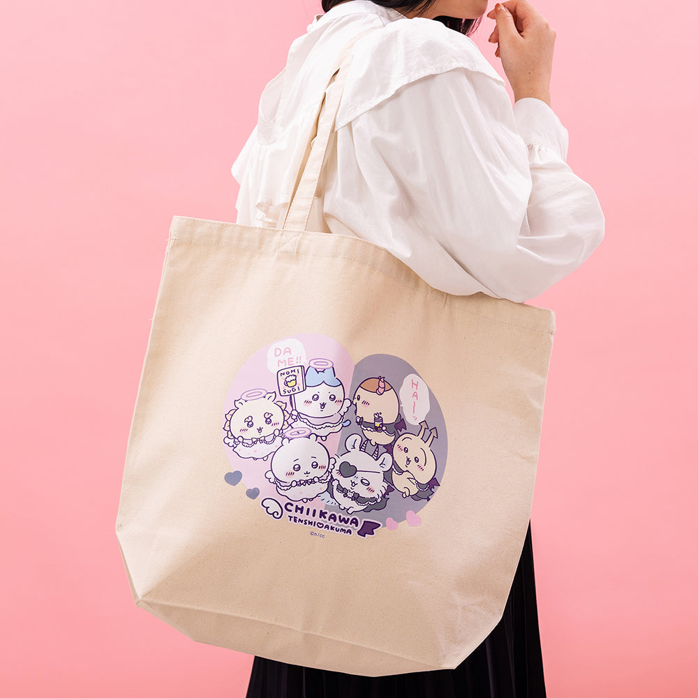 Chiikawa Angel & Demon Large Tote Bag