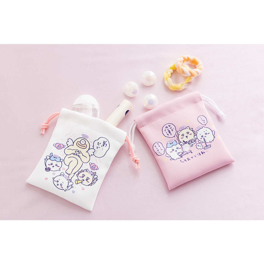 Chiikawa Angel & Demon Mini Drawstring Bag Set (Angel)
