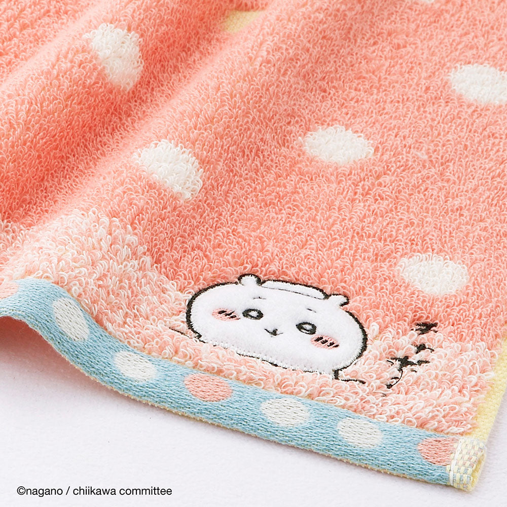 Chiikawa Face Towel (Bath Pink)