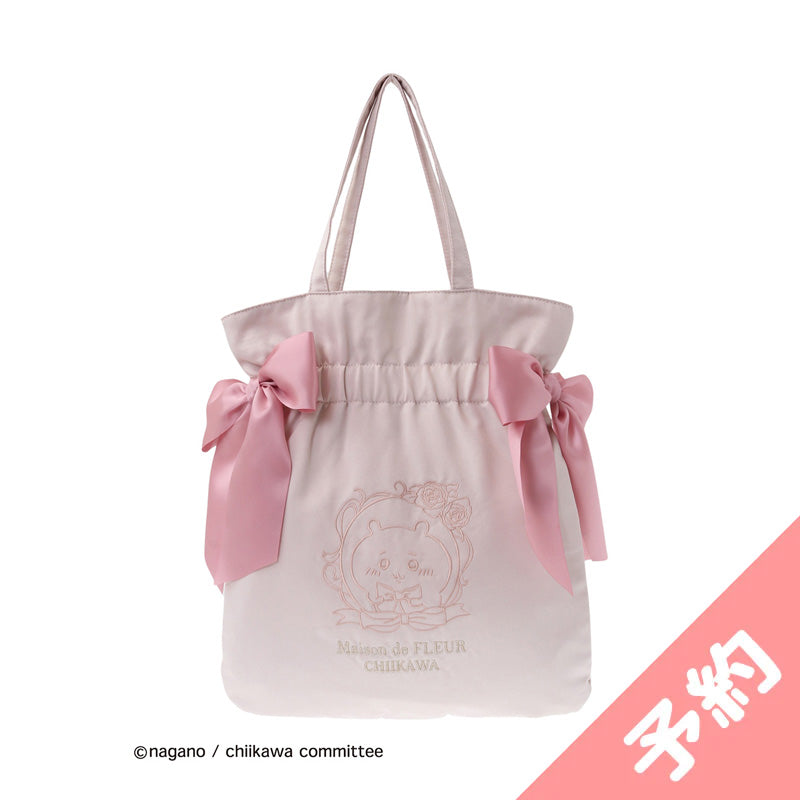 【预订】吉伊卡哇 Maison de FLEUR 刺绣双蝴蝶结托特包（吉伊卡哇）【2025年3月中旬起依次发货（若延期发货也不可取消）】【不可与普通商品同时购买、不可指定配送日期】【不参与促销活动】