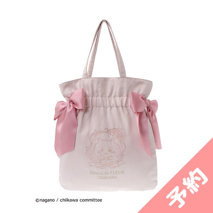 【预订】吉伊卡哇 Maison de FLEUR 刺绣双蝴蝶结托特包（吉伊卡哇）【2025年3月中旬起依次发货（若延期发货也不可取消）】【不可与普通商品同时购买、不可指定配送日期】【不参与促销活动】