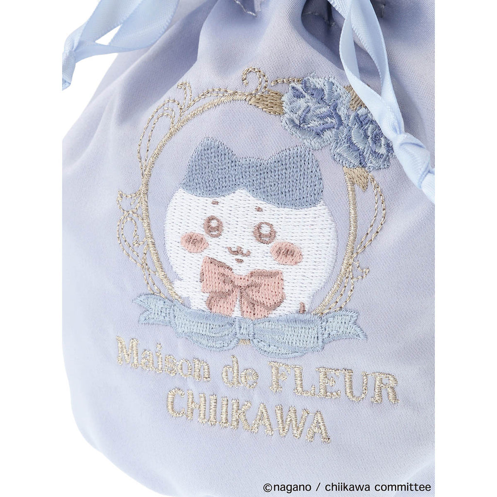 【reservation】Chiikawa Maison de Fleur embroidery drawstring (Hachiware[