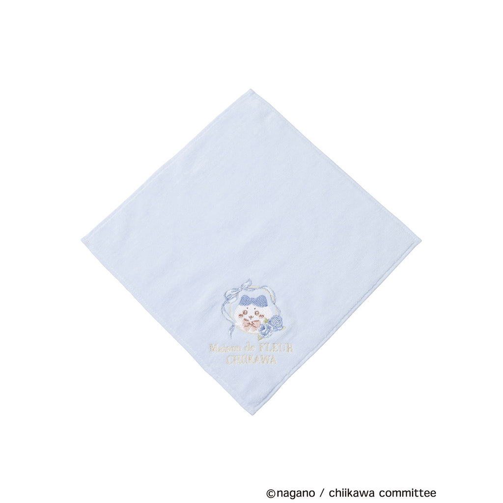 【reservation】Chiikawa Maison de Fleur embroidery towel handkerchief (Hachiware[