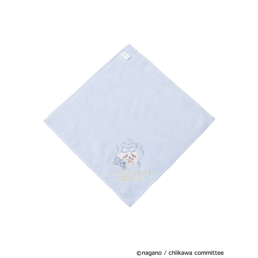 【reservation】Chiikawa Maison de Fleur embroidery towel handkerchief (Hachiware[