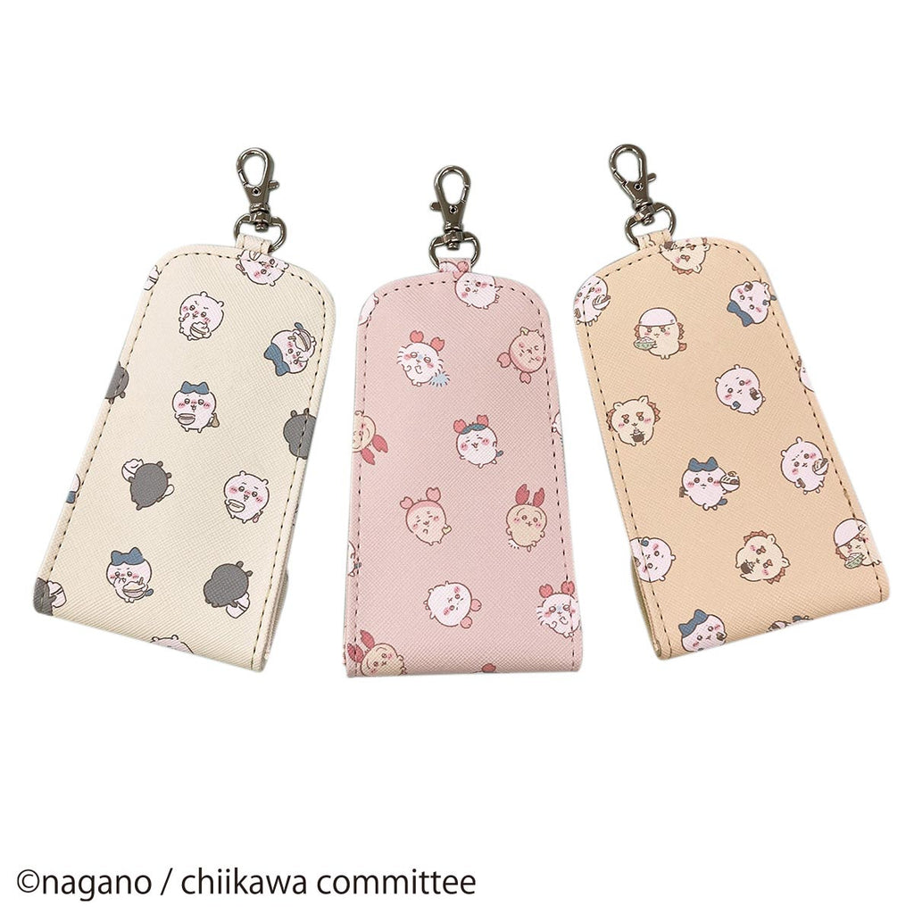 Chikawa reel key case (pink)