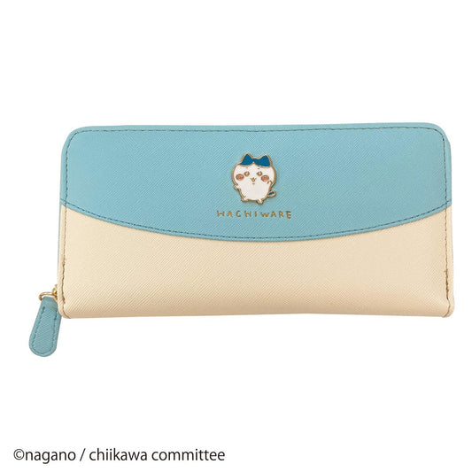Chiikawa Badge Round Long Wallet (Hachiware)