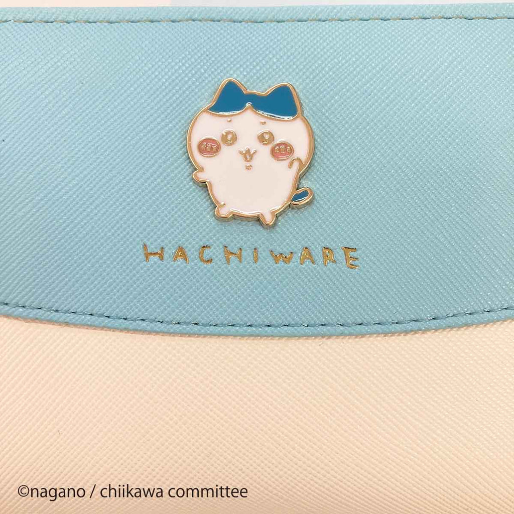 Chiikawa徽章圓形錢包（Hachiware）