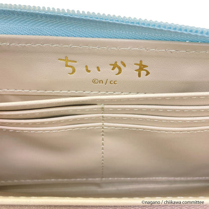 吉伊卡哇 印花徽章压纹长钱包（哈奇喵）