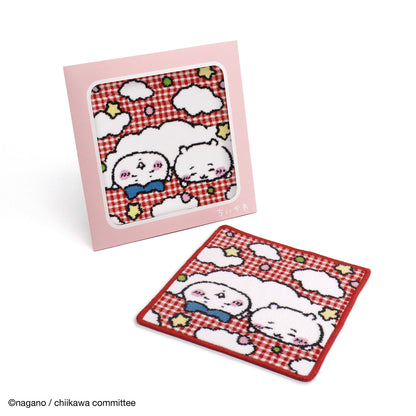 吉伊卡哇 雪尼尔绒毛巾手帕（滚滚 红色）