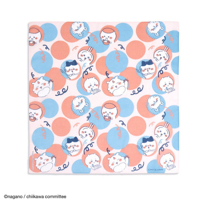 ちいかわ ハンカチ（ドット ピンク）