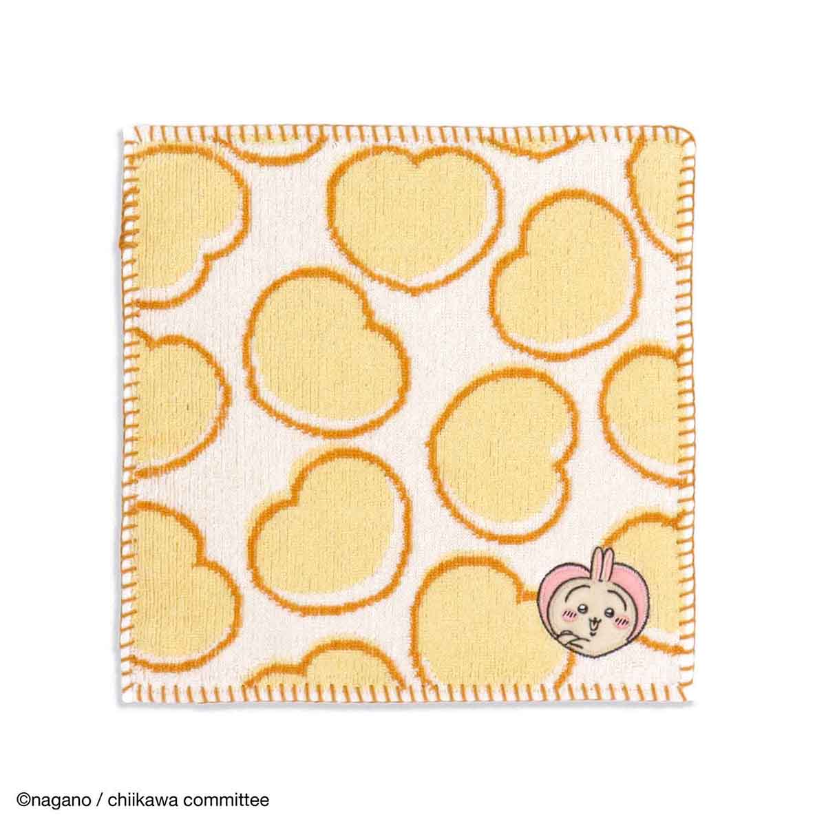 Chiikawa Towel Handkerchief (Heart Yellow)