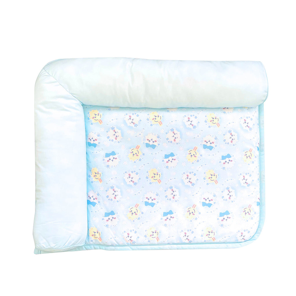 Chilled pet bed with a pillow (blue)