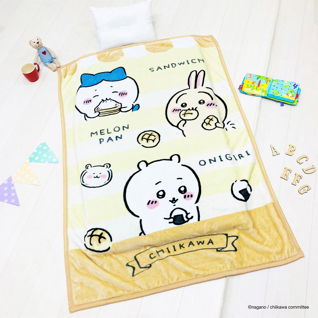 Chiikawa Junior Size Blanket (Onigiri and Bread)