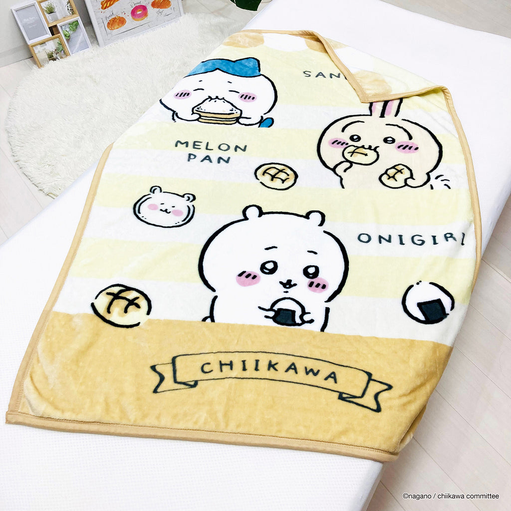 Chiikawa Junior Size Blanket (Onigiri and Bread)