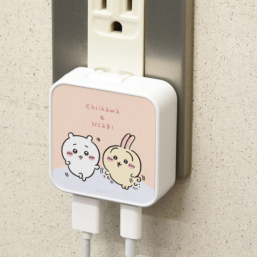 Chiikawa USB/USB Type-C AC adapter (Chikawa & Rabbit)