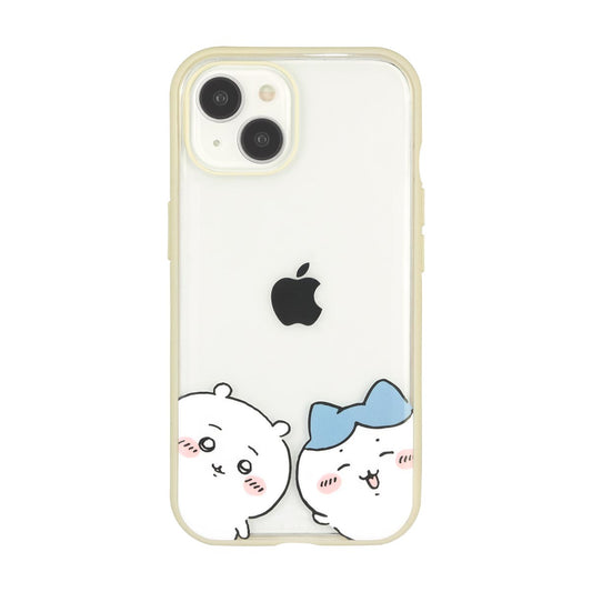 Chiikawa IIIIfit Clear iPhone-Compatible Case (Chiikawa & Hachiware Peekaboo)