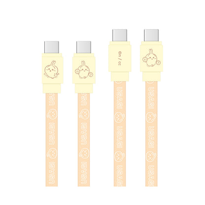 吉伊卡哇 PD60W相容 USB2.0 Type-C線（兔子）