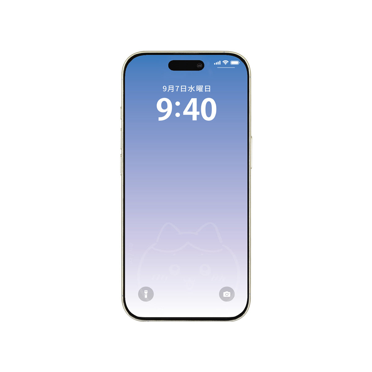 ちいかわ iPhone 16Pro対応 ガラススクリーンプロテクター（ハチワレ）