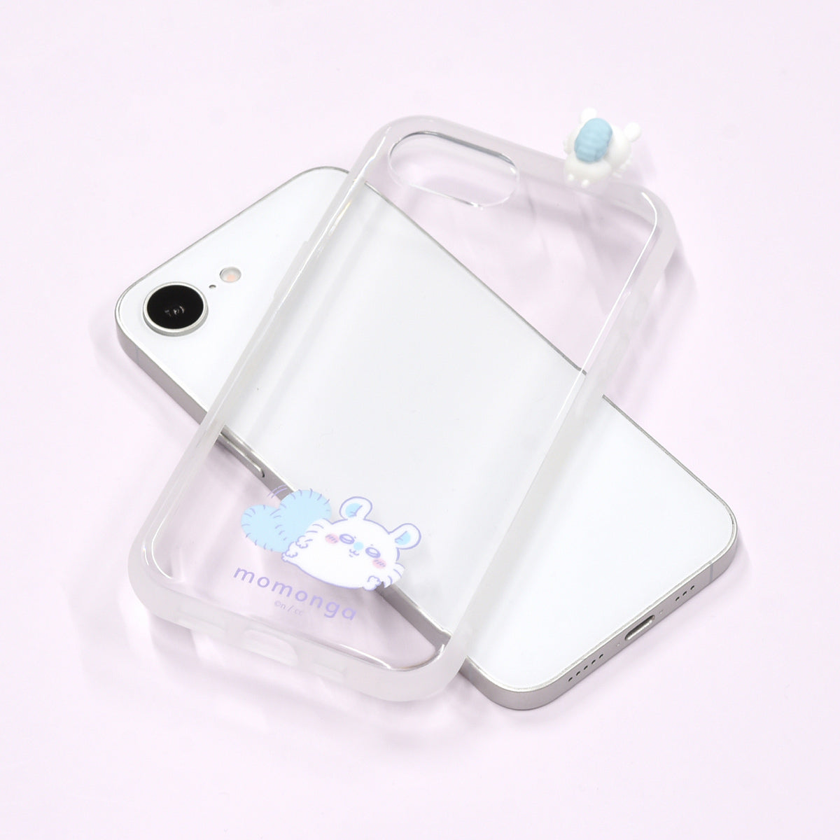 吉伊卡哇 Frame IIIIfit 透明保护壳 iPhone16e 兼容款（飞鼠）