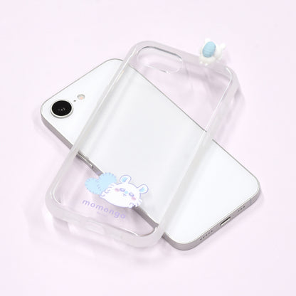 吉伊卡哇 Frame IIIIfit 透明保护壳 iPhone16e 兼容款（飞鼠）