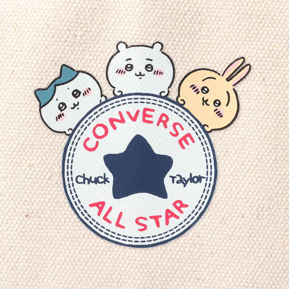 吉伊卡哇×Converse 中號帆布手提袋（象牙白）