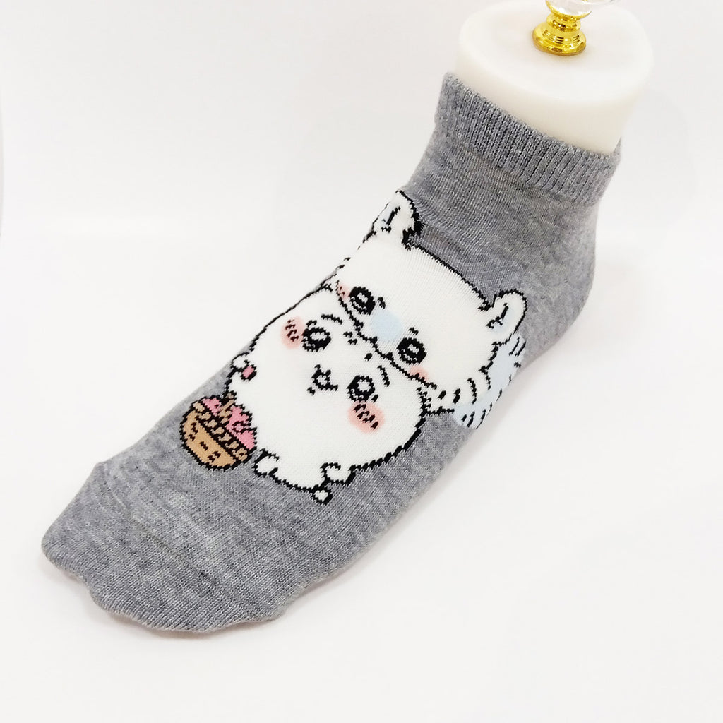 Chiikawa Sneakers Length Socks (Chiikawa Momonga) For Ladies