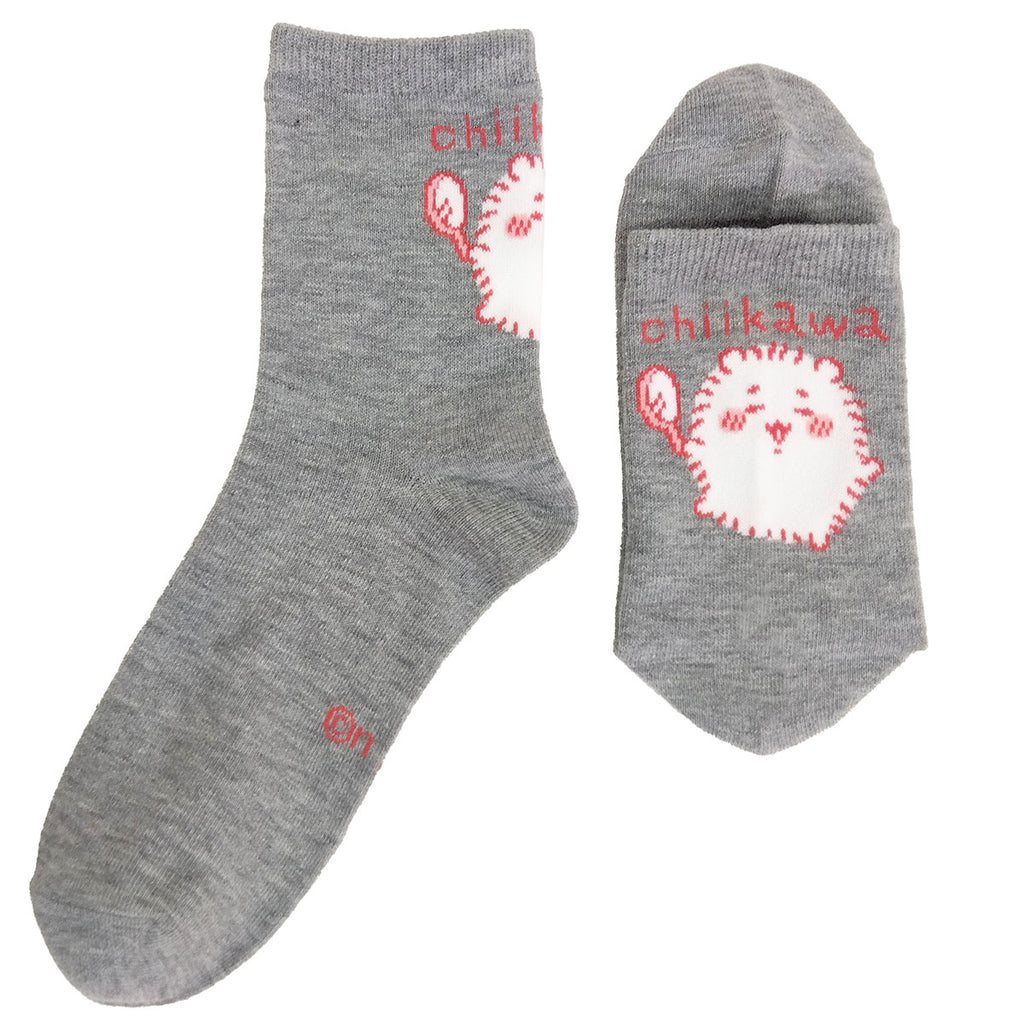 Chikawa Crew Socks (Chiikawa Hair volume) For Ladies