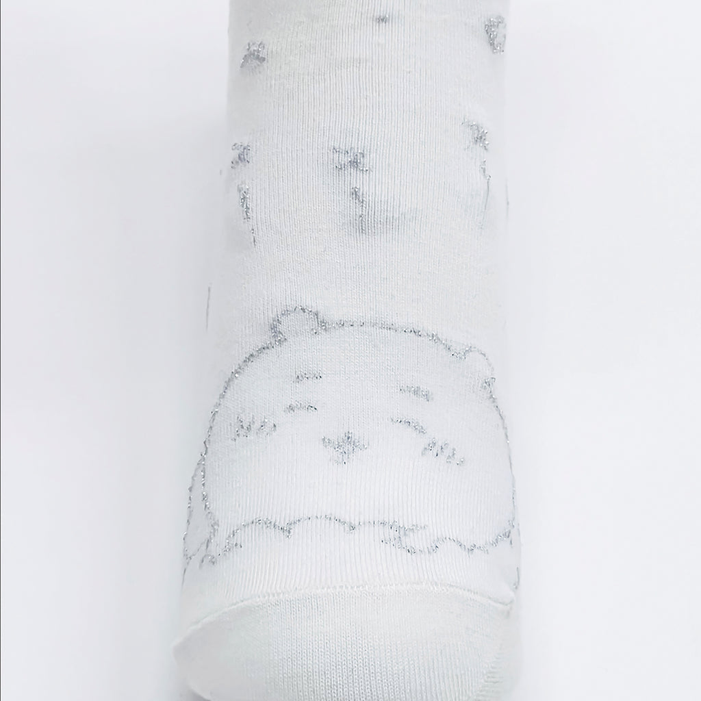 Chiikawa Rame Crew Socks (Chiikawa White) For Ladies