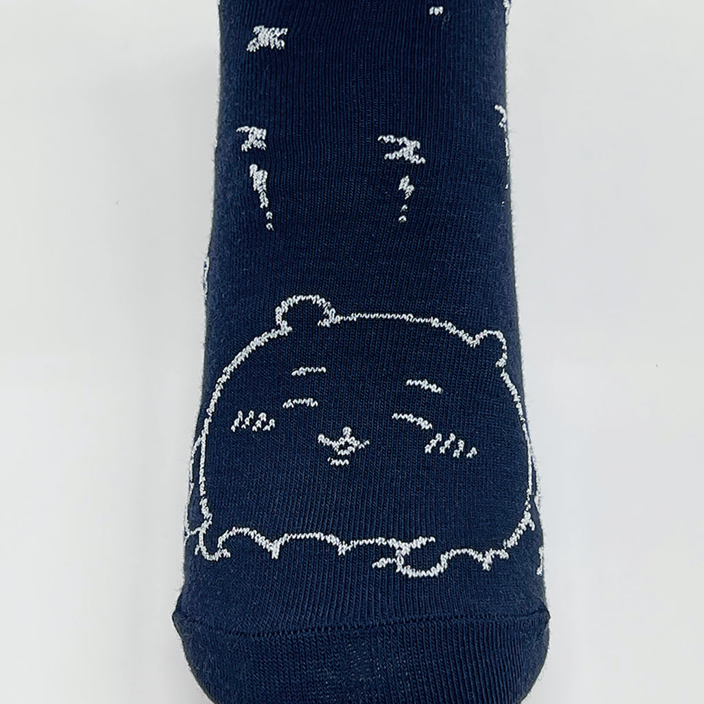 Chiikawa Lame Crew Socks (Chiikawa Navy)를위한