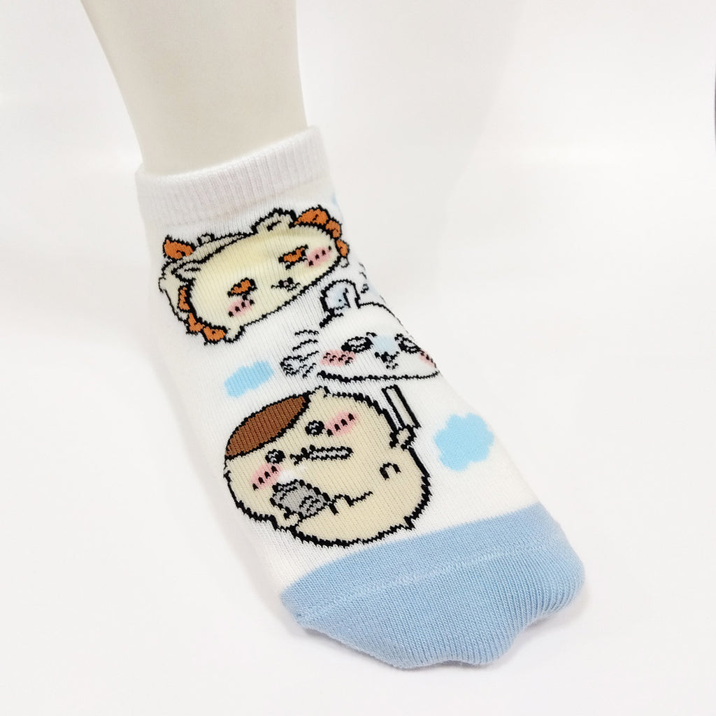 Chiikawa Sneakers Length Socks (Sub Sky) For Kids