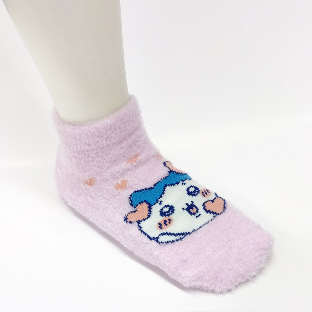 Chikawamokomoko Sneakers Length Socks (HachiwareHeart pink) For kids